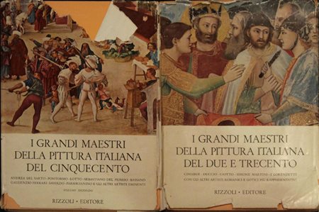 Lotto di due libri: I GRANDI MAESTRI DELLA PITTURA ITALIANA DEL DUE E...