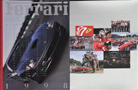 Lotto di due libri: FERRARI 1997 di Ferrari Spa cm 33x24 FERRAR I 1998 di...