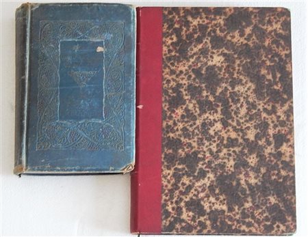 2 libri antichi in discrete condizioni in lingua inglese e francese autori...