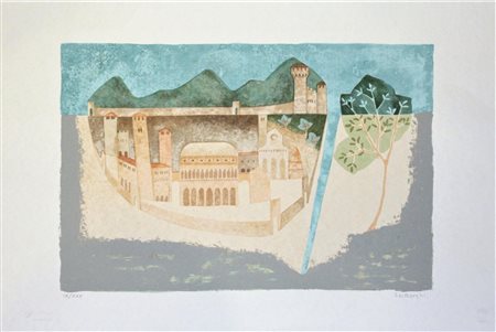 Leo Borghi SENZA TITOLO serigrafia, cm 52x74,5 es. IX / XXX firma