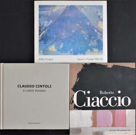 Lotto composto da 3 libri: Attilio Forgioli, Dipinti e Pastelli 1981/83,...