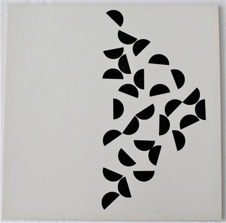 Paolo Scheggi SENZA TITOLO serigrafia su carta, cm 30x30 firma eseguito nel 1968