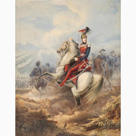 Ritratto di Ferdinando II a cavallo, 1850 circa