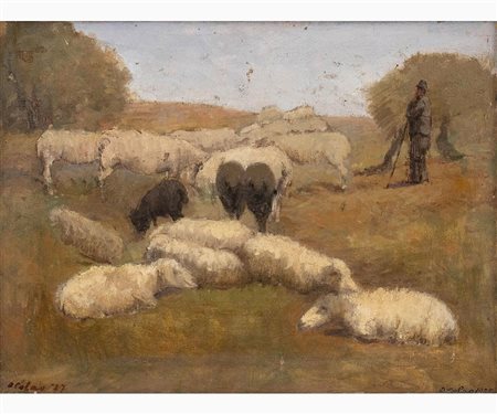 Paesaggio con pecore, 1922