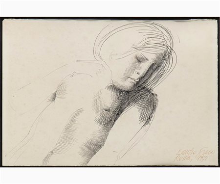 Nudo di donna distesa, 1971