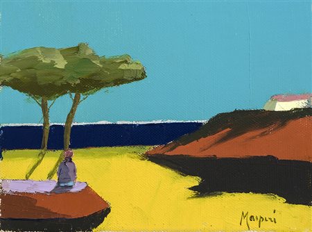 MARIO MASPERI, La spiaggia, 1980