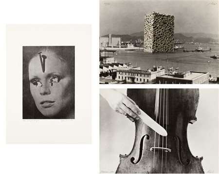 AUTORI VARI (PLESSI, STURLI, KUBISCH) - Lotto unico composto da 3 litografie