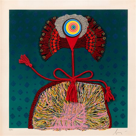 ENRICO BAJ (1927-2003) - Caterina Sforza Jagellona, Regina di Svezia, 1979