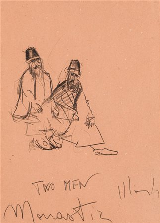 ALDO MONDINO (1938-2005) - Two Man, Manastir