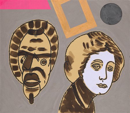 CONCETTO POZZATI (1935-2017) - Teste che meritano una cornice, 2001