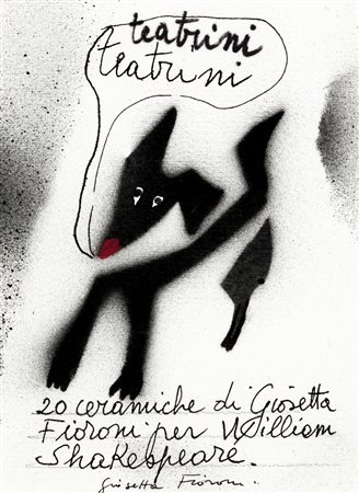 GIOSETTA FIORONI (1932) - Senza Titolo (Teatrini. 20 ceramiche di Giosetta Fioroni per William Shakespeare)