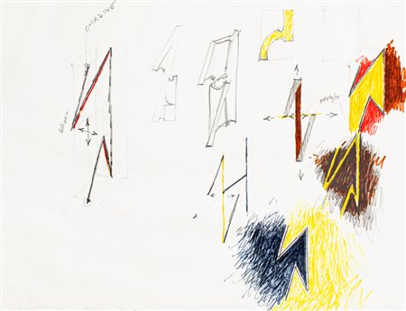 GIÒ POMODORO (1930-2002) - Studi per rottura, 1972
