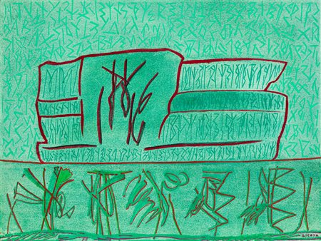 RICCARDO LICATA (1929-2014) - Viaggio in oriente N.2, 1985