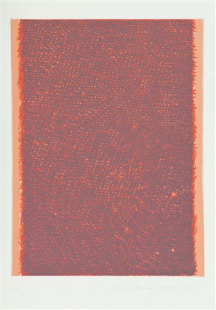 Piero Dorazio Senza titolo, 1958/84 Serigrafia su cartoncino, cm. 48x33, es....