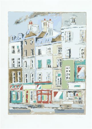 Orfeo Tamburi Parigi Serigrafia su carta, cm. 66x48,5, es. 51/99 Firma in...