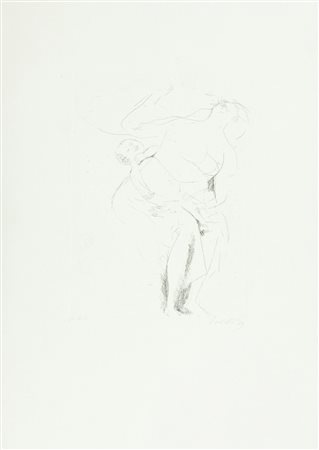 Bruno Saetti Maternità Acquaforte di cm. 25x18,5, su carta di cm. 50x35, es....