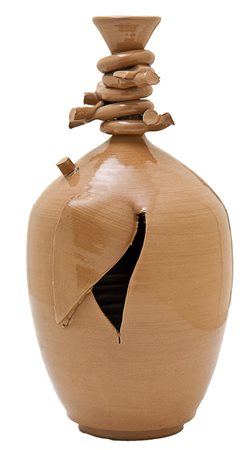 Antonio Recalcati Vaso, 1990 Terracotta, h. cm. 38, diametro cm. 16 Sul...