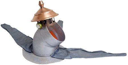 Jelandro (Gianfranco Mazzuca) Fumi in testa, 2012 Accumulazione di rame,...