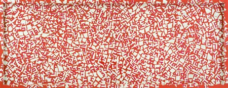 Vincent Cappelli Senza titolo Tecnica mista su tavola, cm. 53,5x135 Sul...