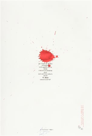 Ugo Carrega Per onore di Venere..., 2005 Tecnica mista su carta, cm. 48x33...