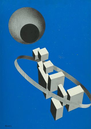 Bruno Pecchioli Senza titolo Tecnica mista su faesite, cm. 70x50 L'Opera...