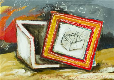 Alberto Gallingani Liberi, 1990 Tecnica mista su tavola, cm. 22x32 Firma in...