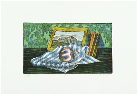 Sigfrido Bartolini Melagrana Litografia su carta, cm. 50x70, es. 6/100 Firma...