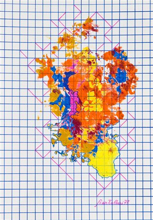 Luciano Bartolini Senza titolo, 1973 Tecnica mista su carta, cm. 30x21 Firma...