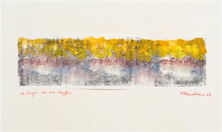 Luciano Bartolini Senza titolo, 1973 Tecnica mista su carta di cm. 8x28,...