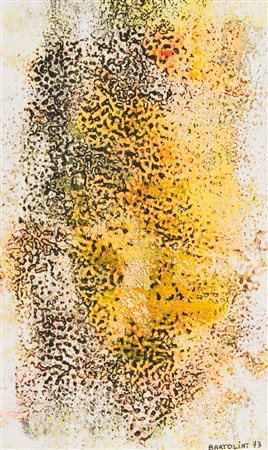 Luciano Bartolini Senza titolo, 1973 Tecnica mista su carta, cm. 20x11,7...