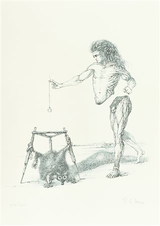 Fabrizio Clerici Lotto unico di due Opere - "Senza titolo", Litografia su...