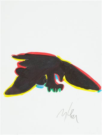 Marco Lodola Senza titolo Pennarelli su carta, cm. 33x24 Firmato in basso a...