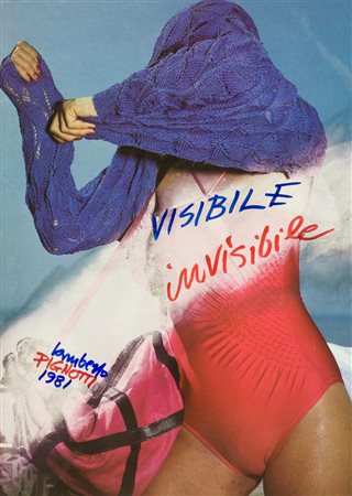Lamberto Pignotti Visibile invisibile, 1981 Intervento su pagina di giornale,...