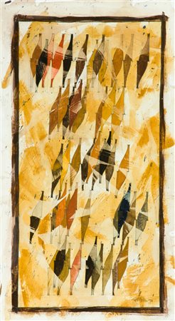 Enrico Sirello Studio per struttura, 1993 Tecnica mista su cartoncino, cm....