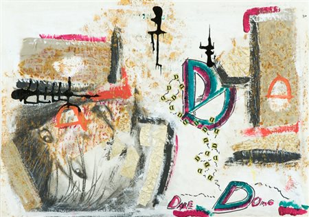 KPK (Kantiere Post Kontemporaneo) Lettera D, 2012 Tecnica mista su carta, cm....