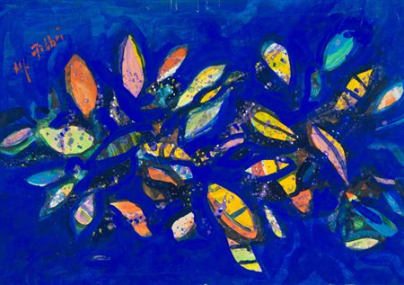 Alfredo Fabbri Stato d'animo, 2000 Tecnica mista su carta applicata su tela,...