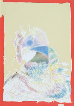 Piero Conestabo Senza titolo, 1986 Tecnica mista su cartone, cm. 87x60 Firma...