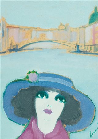 Renato Borsato Senza titolo Olio su tela, cm. 35x25 Firmato in basso a...