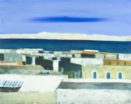 Salvatore Magazzini Tunisi Olio su tavola, cm. 40x50 Firmato in basso a...