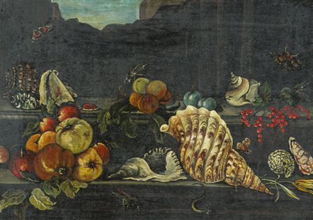 Anonimo Natura morta Olio su tavola, cm. 26x37