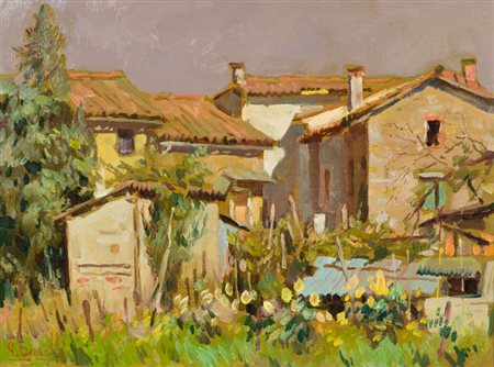 Tiziano Burelli Martignacco Olio su faesite, cm. 30x40 Firmato in basso a...