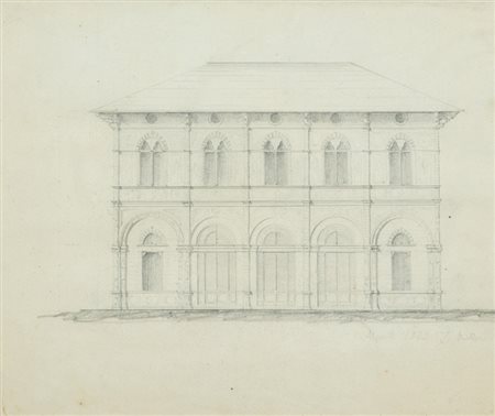 Miller Villa, 1882 Lapis su carta, cm. 26x31 Firma e data in basso a destra.