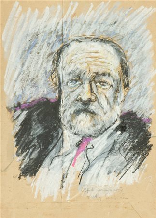 Serafino Beconi Oggi ti ricordo così, 1981 Tecnica mista su carta, cm. 44x32...