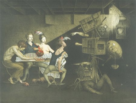 Riccardo Tommasi Ferroni Senza titolo Acquaforte di cm. 49x64, su carta di...