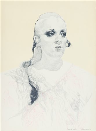 Renzo Vespignani Figura, 1970 Litografia su carta, cm. 70x51, es. P.A. La...