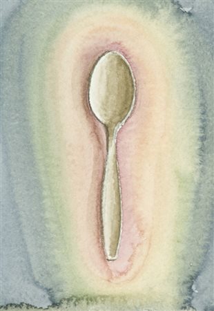 Gianluca Sgherri Cucchiaino, 1998 Acquerello su carta, cm. 18x12,5 Sul verso:...