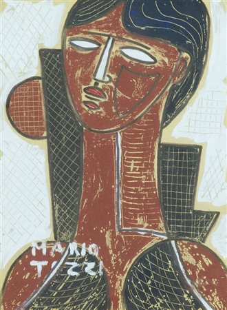 Mario Tozzi Berenice Multiplo su lastra di ottone, cm. 20x15, es. 7/250...