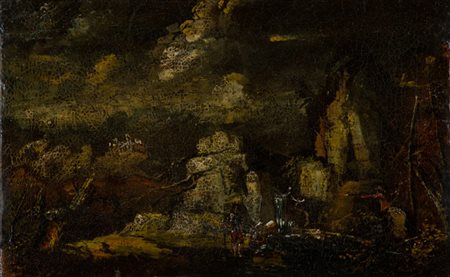 Anonimo del '700 Senza titolo Olio su tela, cm. 22,5x35