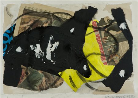 Arturo Carmassi Senza titolo, 1977 Tecnica mista su tavola, cm. 50x70 Firma e...