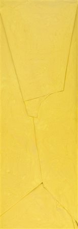 Cesare Berlingeri Piegare il giallo, 2002 Olio e pigmento su tela piegata,...